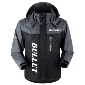 Bullet Exclusive Logo Outdoor Charging Suit Plush Waterproof Windproof Jacket Detachable Hood HCPDPCS1409BUZ