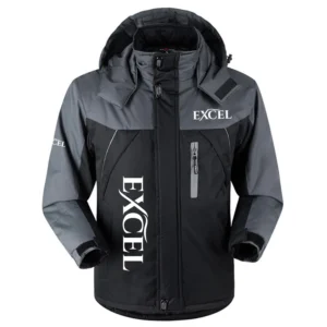 Excel Exclusive Logo Outdoor Charging Suit Plush Waterproof Windproof Jacket Detachable Hood HCPDPCS1409EXZ