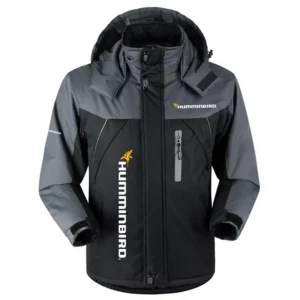 Humminbird Exclusive Logo Outdoor Charging Suit Plush Waterproof Windproof Jacket Detachable Hood HCPDPCS1409HUZ