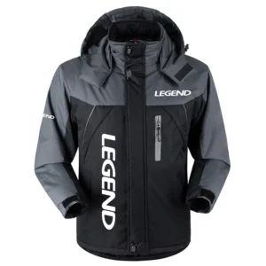 Legend Bass Boat Exclusive Logo Outdoor Charging Suit Plush Waterproof Windproof Jacket Detachable Hood HCPDPCS1409LEBZ