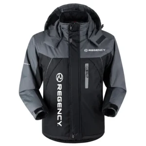 Regency Exclusive Logo Outdoor Charging Suit Plush Waterproof Windproof Jacket Detachable Hood HCPDPCS1409REZ