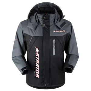 Stratos Exclusive Logo Outdoor Charging Suit Plush Waterproof Windproof Jacket Detachable Hood HCPDPCS1409SAZ