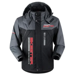 Skeeter Exclusive Logo Outdoor Charging Suit Plush Waterproof Windproof Jacket Detachable Hood HCPDPCS1409STZ