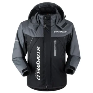 Starweld Exclusive Logo Outdoor Charging Suit Plush Waterproof Windproof Jacket Detachable Hood HCPDPCS1409SWZ
