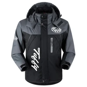Tuffy Exclusive Logo Outdoor Charging Suit Plush Waterproof Windproof Jacket Detachable Hood HCPDPCS1409TUZ