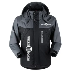 Willie Exclusive Logo Outdoor Charging Suit Plush Waterproof Windproof Jacket Detachable Hood HCPDPCS1409WIZ