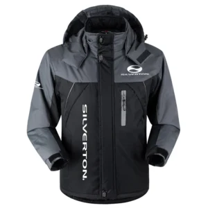 Silverton Exclusive Logo Outdoor Charging Suit Plush Waterproof Windproof Jacket Detachable Hood OUFAPCS1010SILZ