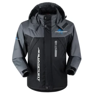 Aquasport Exclusive Logo Outdoor Charging Suit Plush Waterproof Windproof Jacket Detachable Hood TTPDPCS2409ASZ