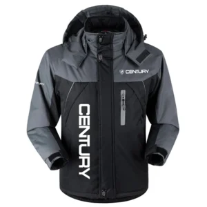 Century Exclusive Logo Outdoor Charging Suit Plush Waterproof Windproof Jacket Detachable Hood TTPDPCS2409CYZ
