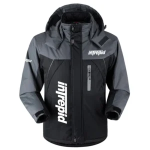 Intrepid Exclusive Logo Outdoor Charging Suit Plush Waterproof Windproof Jacket Detachable Hood TTPDPCS2409INZ