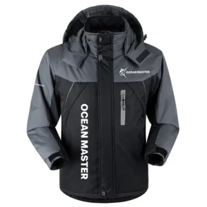 Ocean Master Exclusive Logo Outdoor Charging Suit Plush Waterproof Windproof Jacket Detachable Hood TTPDPCS2409OMZ