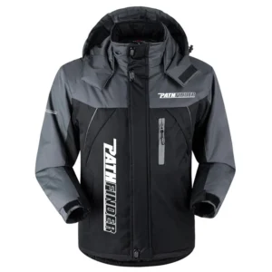 Pathfinder Exclusive Logo Outdoor Charging Suit Plush Waterproof Windproof Jacket Detachable Hood TTPDPCS2409PFZ
