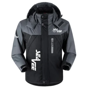 Sea Vee Exclusive Logo Outdoor Charging Suit Plush Waterproof Windproof Jacket Detachable Hood TTPDPCS2409SEVZ