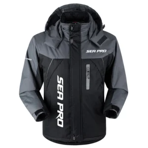 Sea Pro Exclusive Logo Outdoor Charging Suit Plush Waterproof Windproof Jacket Detachable Hood TTPDPCS2409SPZ