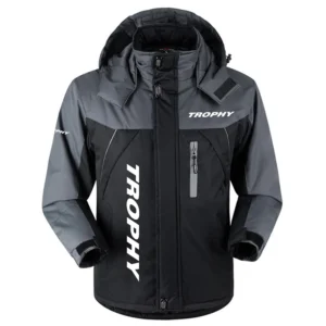 Trophy Exclusive Logo Outdoor Charging Suit Plush Waterproof Windproof Jacket Detachable Hood TTPDPCS2409TOZ