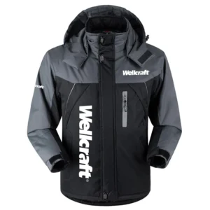 Wellcraft Exclusive Logo Outdoor Charging Suit Plush Waterproof Windproof Jacket Detachable Hood TTPDPCS2409WCZ