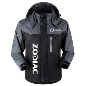 Zodiac Exclusive Logo Outdoor Charging Suit Plush Waterproof Windproof Jacket Detachable Hood TTPDPCS2409ZDZ