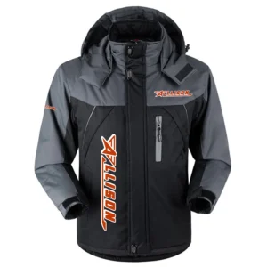 Allison Exclusive Logo Outdoor Charging Suit Plush Waterproof Windproof Jacket Detachable Hood TTPDPCS2409ALNZ