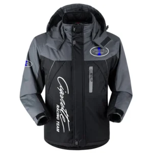 Cigarette Outdoor Charging Suit Plush Waterproof Windproof Jacket Detachable Hood TTPDPCS2409CIGZ