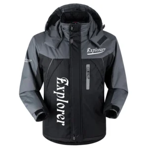 Explorer Boat Exclusive Logo Outdoor Charging Suit Plush Waterproof Windproof Jacket Detachable Hood TTPDPCS2409EPLZ
