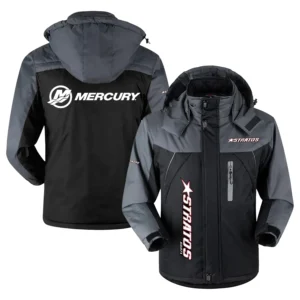 Stratos Mercury Outboard Exclusive Logo Outdoor Charging Suit Plush Waterproof Windproof Jacket Detachable Hood HCPDPCS1409SAMZ