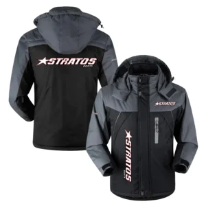 Stratos Exclusive Logo Outdoor Charging Suit Plush Waterproof Windproof Jacket Detachable Hood HCPDPCS1409SAZ-n