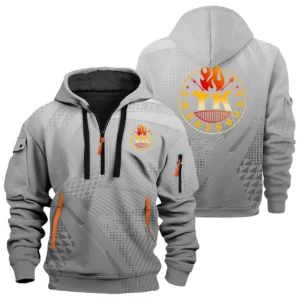 TK Smokehouse Exclusive Logo Hoodie Half Zipper TTFSHHZ3D081907TKZZ