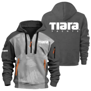 Tiara Yachts Exclusive Logo Hoodie Half Zipper TTFSHHZ3D081910TYZ