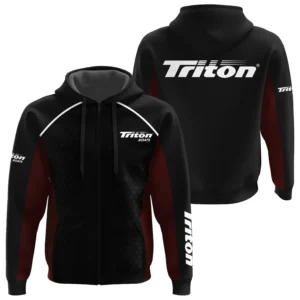Triton Exclusive Logo Zipper Hoodie TTFSHDZ3D081912TBZ