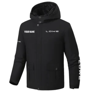 Lowe Exclusive Logo Fleece Waterproof Warm Coat Detachable Hood TTFSH9270819LWZ