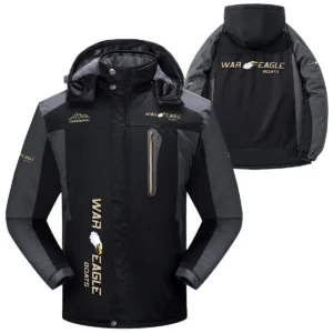 War Eagle Exclusive Logo Fleece Windbreaker Jacket Detachable Hood TTFSDFJ2510WEZ