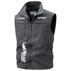 Mako Exclusive Logo Multi-Pocket Sleeveless Vest TTFSV2100819MAZ