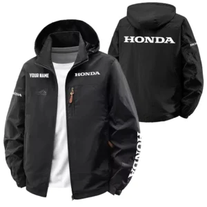 Honda Exclusive Logo Softshell Waterproof Outdoor Jacket Detachable Hood TTFSWOJA0819HOZ
