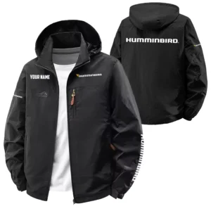 Humminbird Exclusive Logo Softshell Waterproof Outdoor Jacket Detachable Hood TTFSWOJA0819HUZ
