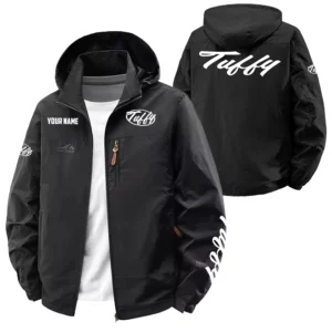 Tuffy Exclusive Logo Softshell Waterproof Outdoor Jacket Detachable Hood TTFSWOJA0819TUZ