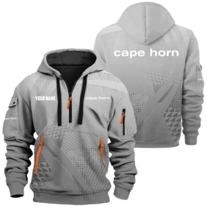 Cape Horn Exclusive Logo Hoodie Half Zipper TTFSHHZSB251007CRZ