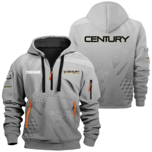 Century Exclusive Logo Hoodie Half Zipper TTFSHHZSB251007CYZ