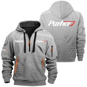 Parker Exclusive Logo Hoodie Half Zipper TTFSHHZSB251007PAZ