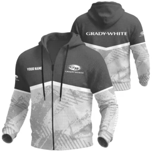 Grady-White Exclusive Logo Waffle Zipper Hoodie TTFSWHZS3D081901GWZ