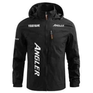 Angler Exclusive Logo Waterproof Outdoor Windbreaker Jacket Detachable Hood TTFSWOJNC2510AGZ