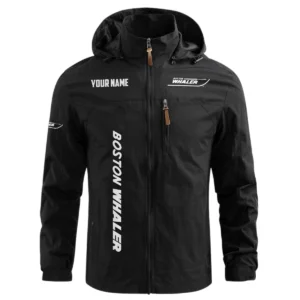 Boston Whaler Exclusive Logo Waterproof Outdoor Windbreaker Jacket Detachable Hood TTFSWOJNC2510BWZ