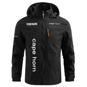 Cape Horn Exclusive Logo Waterproof Outdoor Windbreaker Jacket Detachable Hood TTFSWOJNC2510CRZ