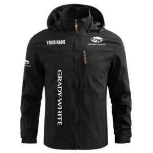 Grady-White Exclusive Logo Waterproof Outdoor Windbreaker Jacket Detachable Hood TTFSWOJNC2510GWZ