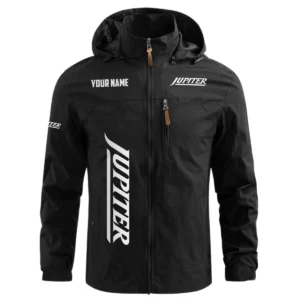 Jupiter Exclusive Logo Waterproof Outdoor Windbreaker Jacket Detachable Hood TTFSWOJNC2510JPZ