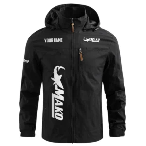 Mako Exclusive Logo Waterproof Outdoor Windbreaker Jacket Detachable Hood TTFSWOJNC2510MAZ