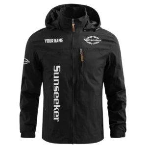 Sunseeker Exclusive Logo Waterproof Outdoor Windbreaker Jacket Detachable Hood TTFSWOJNC2510SNZ