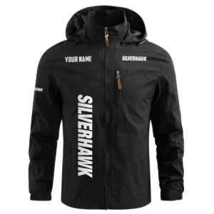 Silverhawk Exclusive Logo Waterproof Outdoor Windbreaker Jacket Detachable Hood TTFSWOJNC2510SQZ