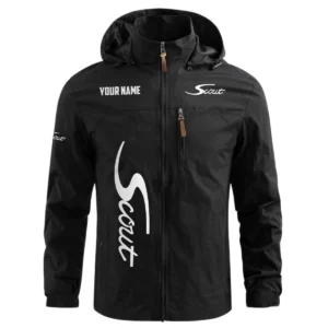 Scout Exclusive Logo Waterproof Outdoor Windbreaker Jacket Detachable Hood TTFSWOJNC2510SSZ