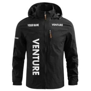 Venture Exclusive Logo Waterproof Outdoor Windbreaker Jacket Detachable Hood TTFSWOJNC2510VTZ