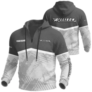 Allison Exclusive Logo Waffle Quarter-zip Hoodie TTFSWQH3D081901ALZ